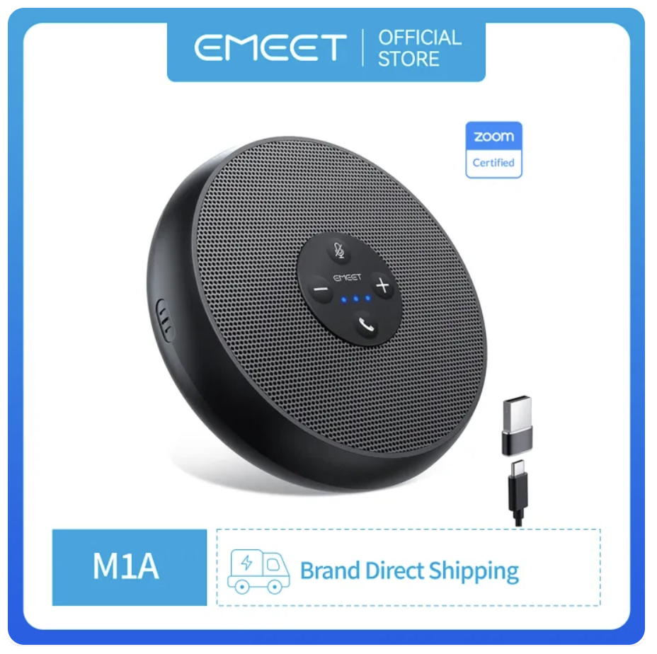 Conference Speakerphone EMEET M1A USB Portable Speaker for Office Usage